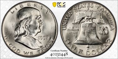 1957-D/D 50C RPM, FS-501 MS65FBL