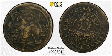 (1584) Medal Betts-15, Raleigh Plantation, Thin VF30