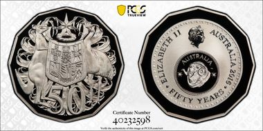 2016 50C 50 Yrs Decimal Currency PR70DCAM