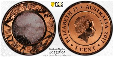 2017 1C Planetary Coins Pluto Colorized MS69RD