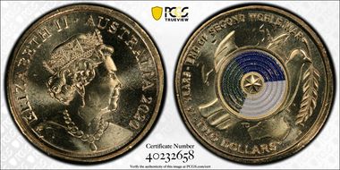 2020 $2 75th Ann End of WWII Colorized MS67