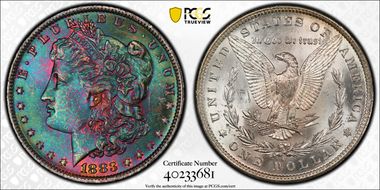 1883-O $1 MS64+ 