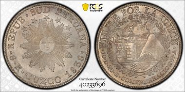 1838-C BA 8 R KM-170.4 CUZCO MS63+