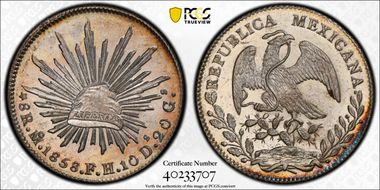1858-Mo FH 8 R Mo44 MS65