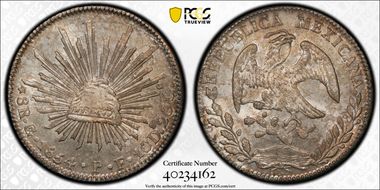 1854-Go PF 8 R Go38 MS64