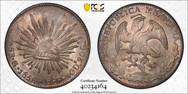 1858/7-Go PF 8 R Go42 MS63