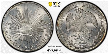 1878-Go FR 8 R Go58 MS64+