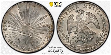 1883-Go SB 8 R Go64 MS63