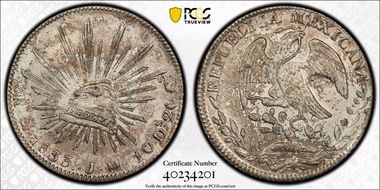1833-Go JM 8 R Go15 MS62