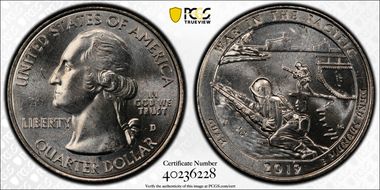 2019-D 25C War in the Pacific NP MS64