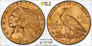 1909-O $5 MS65