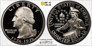 1976-S 25C Clad PR69DCAM