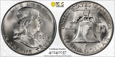 1961-D 50C MS66FBL