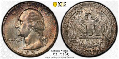 1957 25C MS67