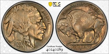 1928-S 5C XF45