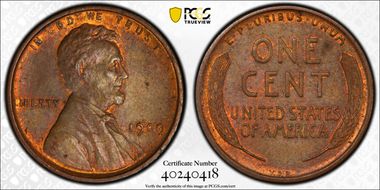 1909 VDB 1C MS64BN