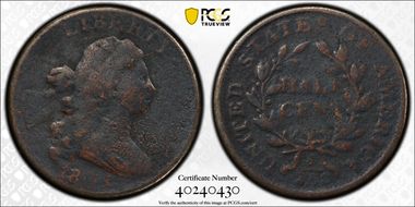 1805 1/2C Small 5, Stems N1BN