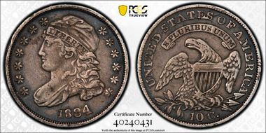 1834 10C Large 4 N1