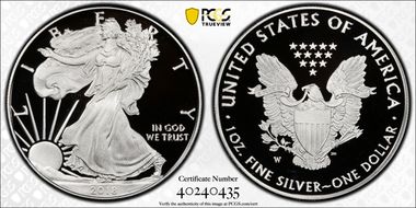 2018-W $1 Silver Eagle PR69DCAM