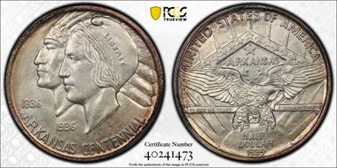 1939 50C Arkansas MS65