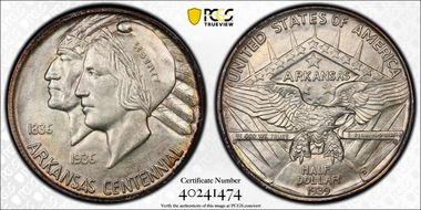 1939-D 50C Arkansas MS66+