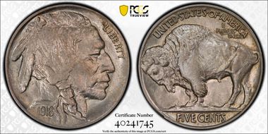 1916 5C 2 Feathers, FS-402 MS62