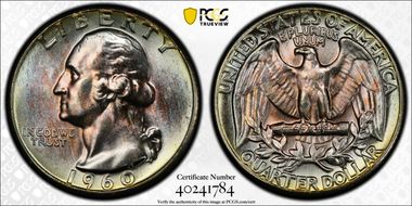 1960 25C Type B Reverse, FS-901 MS66+