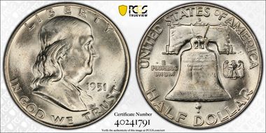 1951-D 50C MS64FBL
