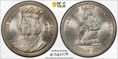 1893 25C Isabella MS64