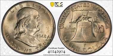 1948 50C MS63FBL