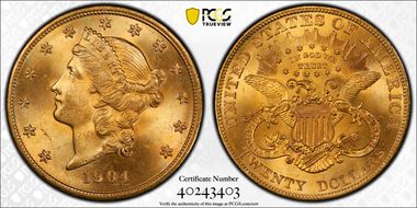 1904 $20 MS66