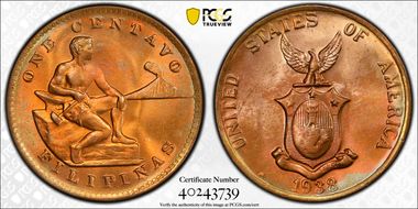 1938-M 1C RP Date, Allen-3.02a MS64+ RD