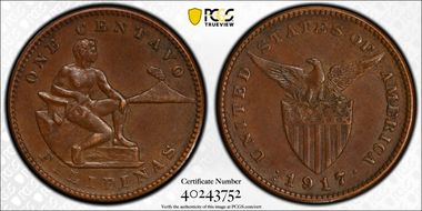 1917/8-S 1C Allen-2.15c AU58BN