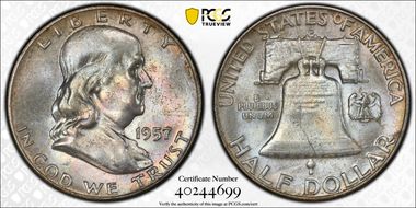 1957-D 50C MS64