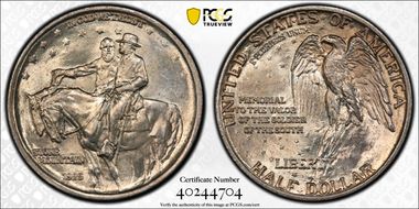 1925 50C Stone Mountain MS64