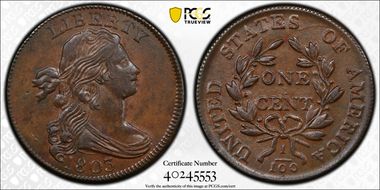 1803 1C S-252, Sm Date, Sm Frac MS61BN