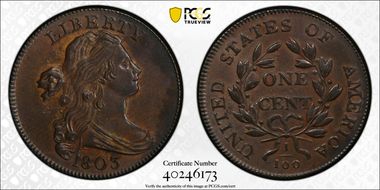 1803 1C S-251, Sm Date, Sm Frac MS61BN