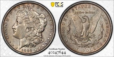 1893-O $1 AU50