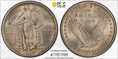 1917 25C Type 1 MS65FH