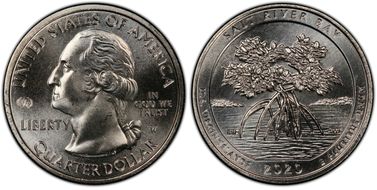 2020-W 25C Salt River Bay NP V75 Early Find MS65