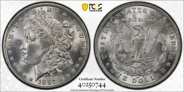 1887-O $1 MS64+