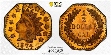 1874 G50C BG-958 MS66PL