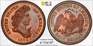 1859 50C J-246 PR64+ RB