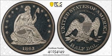 1863 50C J-340 PR64+ DCAM