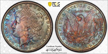 1890 $1 MS62