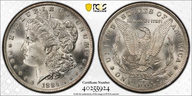 1884-O $1 MS66