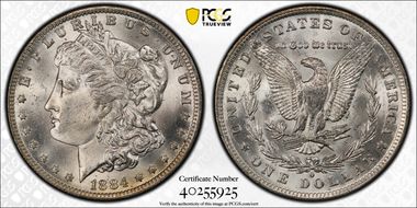 1884-O $1 MS65