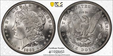 1885 $1 MS66