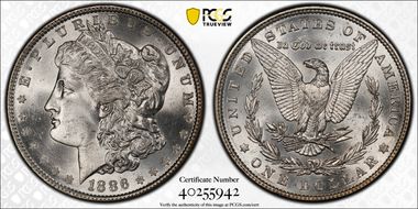 1886 $1 MS66+