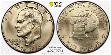 1976-S $1 Silver MS67